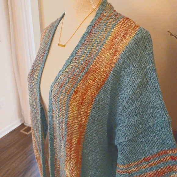 Easel Boho Duster Cardigan Sweater - Picture 7 of 9
